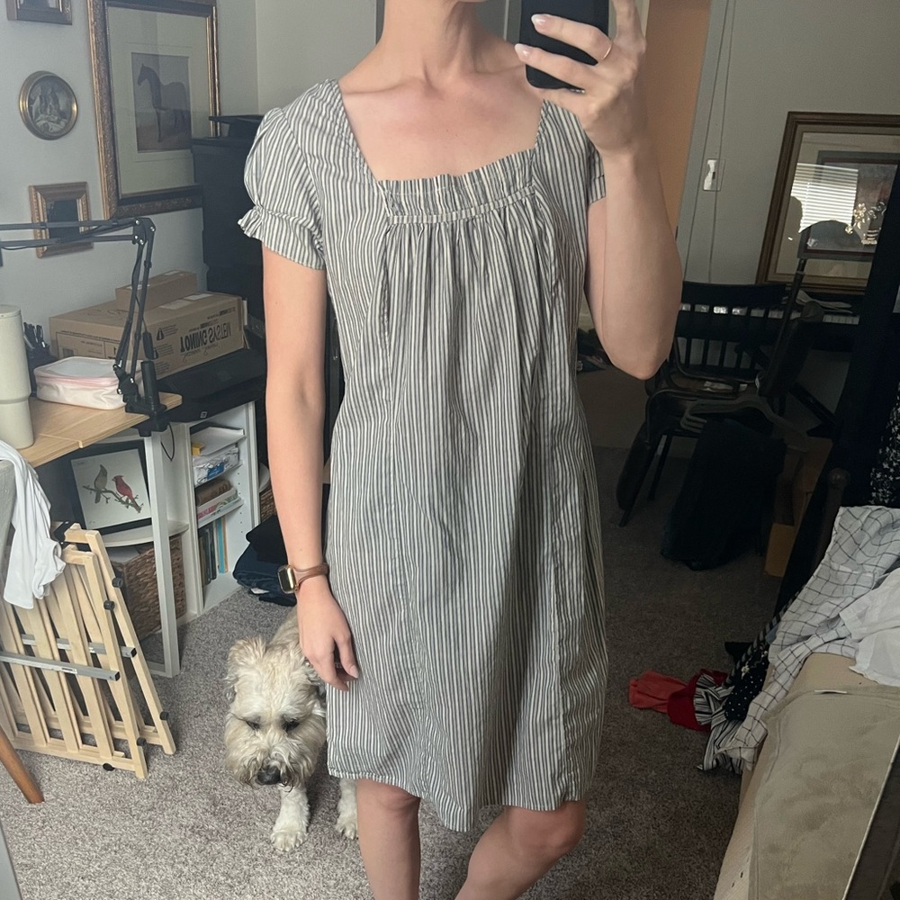 Converse Black and White Striped Dress